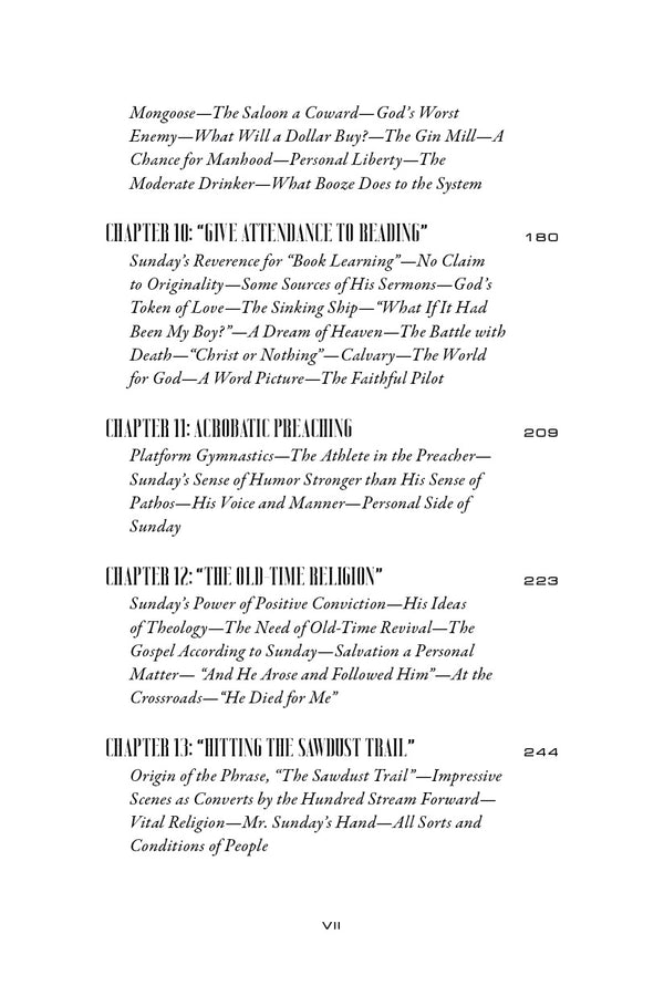 Billy Sunday: The Man and His Message