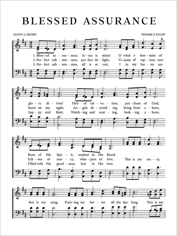 Blessed Assurance - Sheet Music