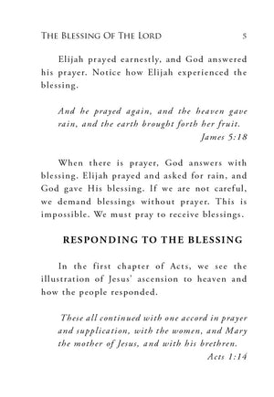 The Blessing of the Lord
