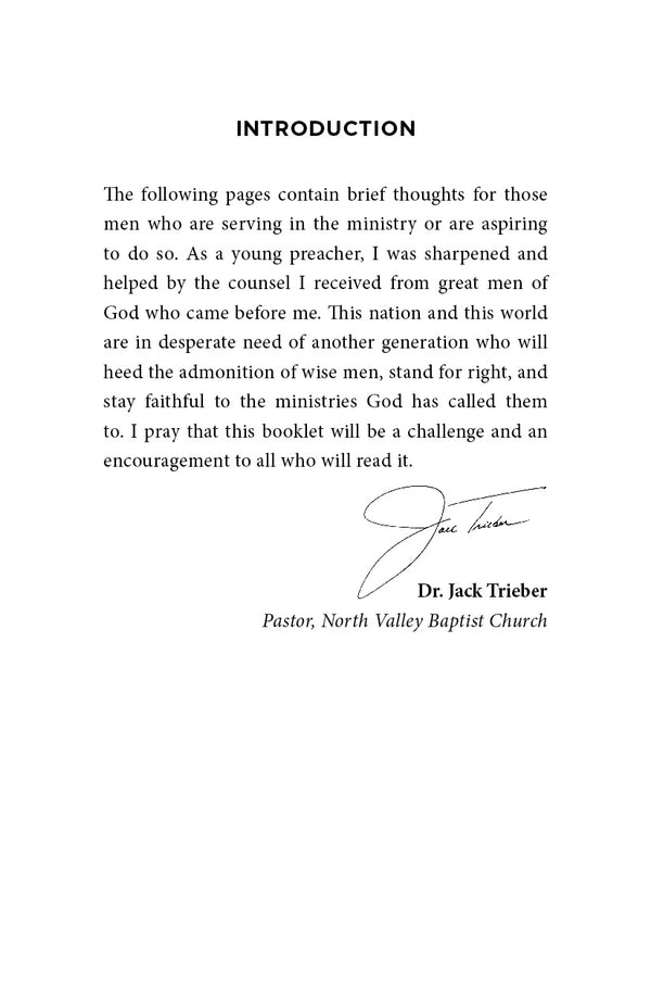 Counsel for Young Preachers
