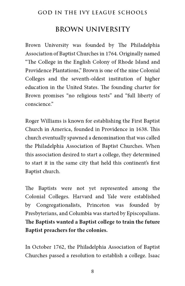 God in the Ivy League Schools