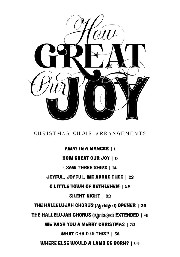 How Great Our Joy - Christmas Choir Arrangements