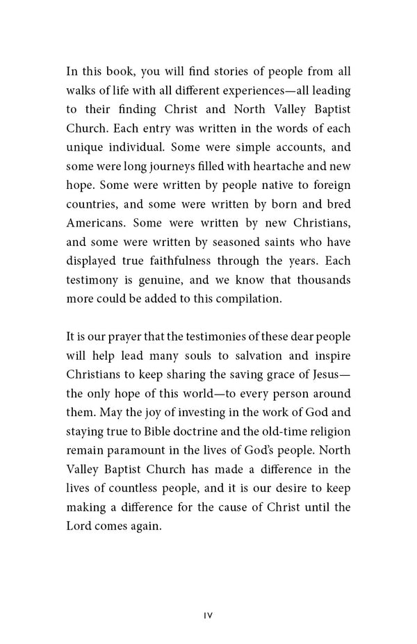 How North Valley Baptist Church Reached Me