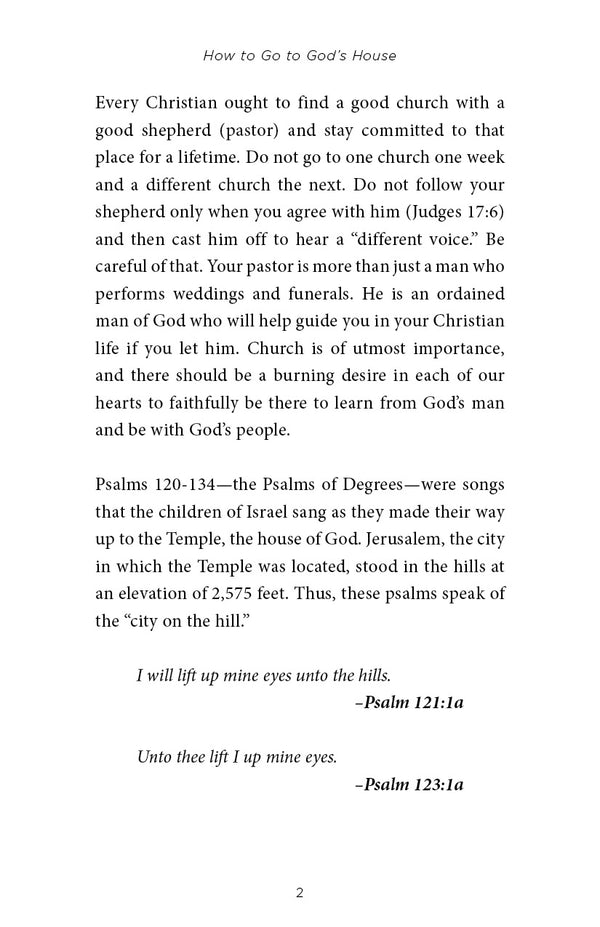 How to Go to God's House