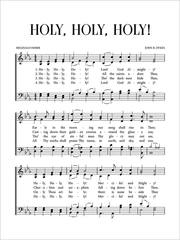 Holy, Holy, Holy - Sheet Music