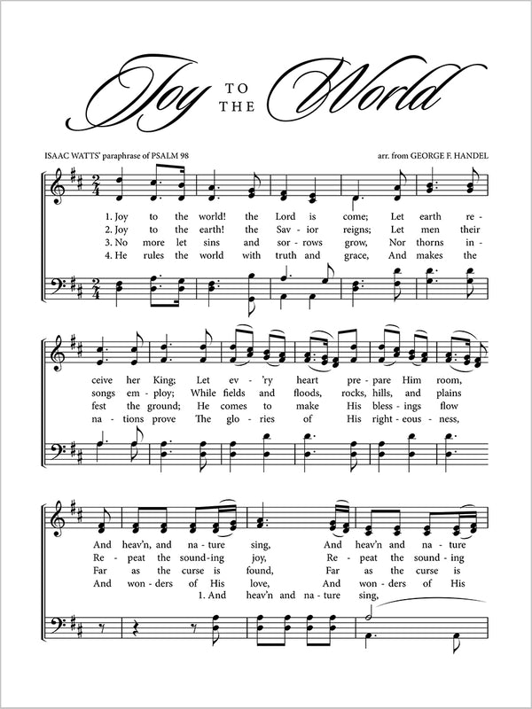 Joy to the World - Sheet Music