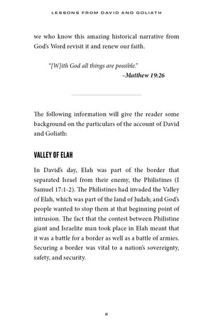 Lessons from David and Goliath