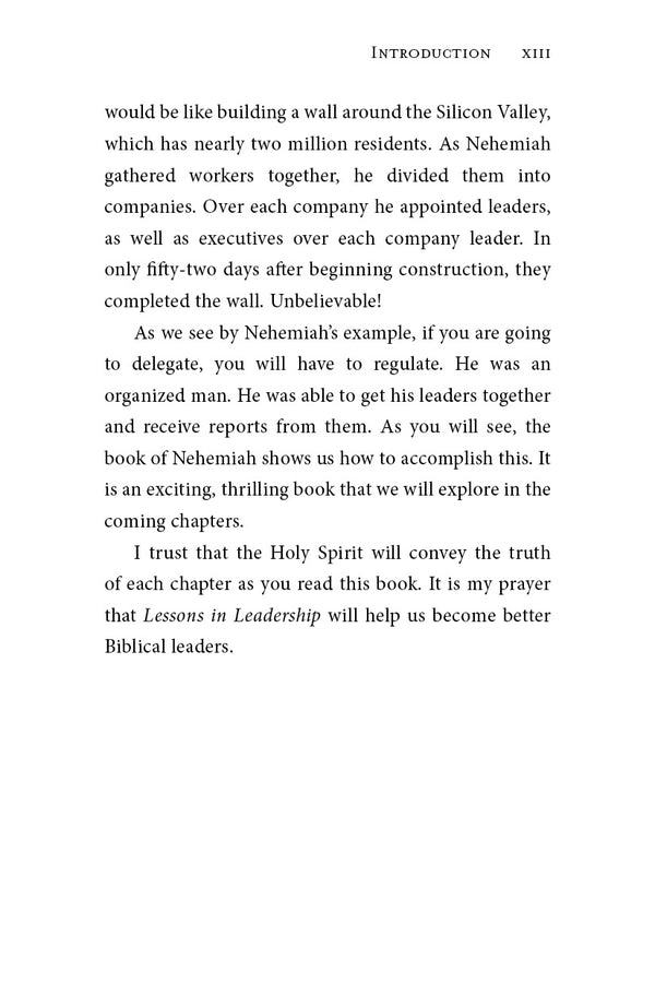 Lessons in Leadership
