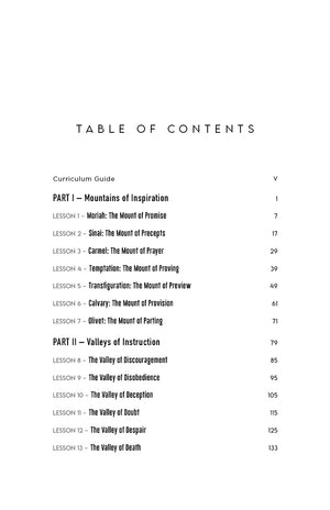 Mountains and Valleys of Scripture Student Edition