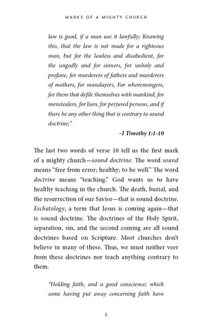 Marks of a Mighty Church