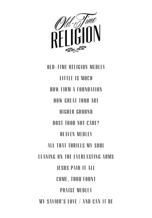 Old-Time Religion - Arrangements for Ladies Groups