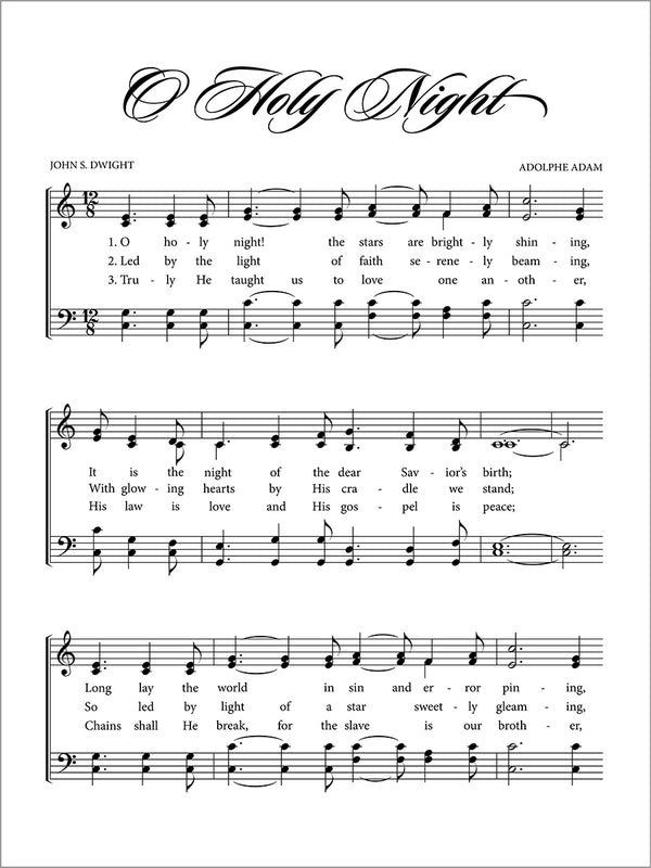 O Holy Night - Sheet Music