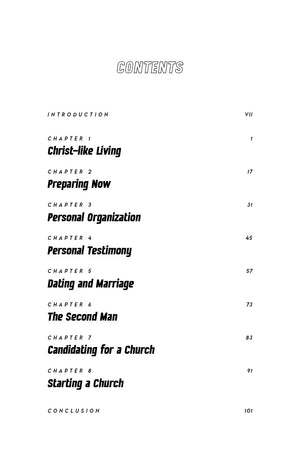 Preparing for the Ministry