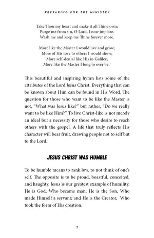 Preparing for the Ministry
