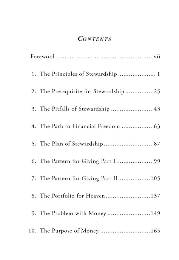 Principles of Stewardship