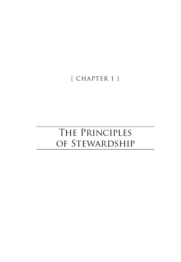 Principles of Stewardship
