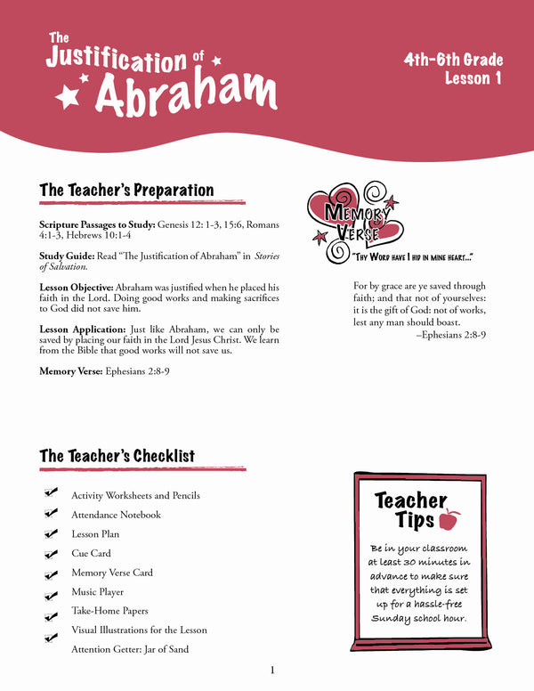Stories of Salvation - Junior Teacher's Manual (Digital)