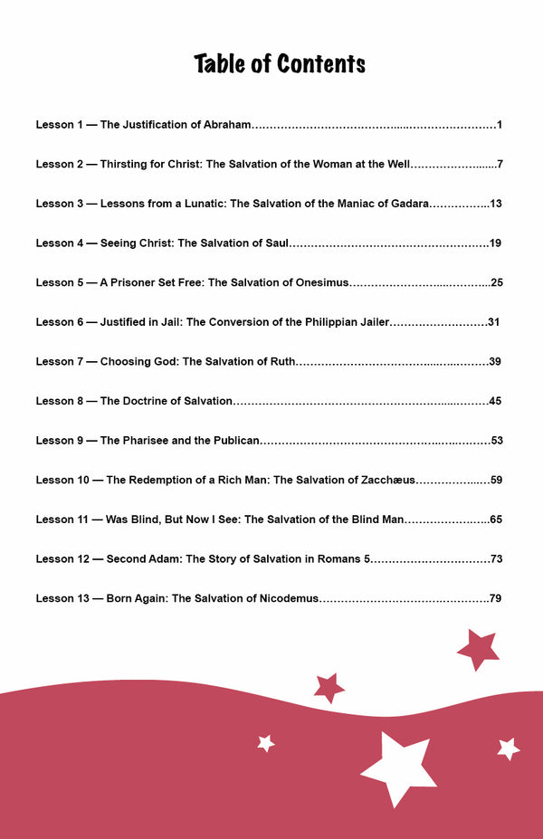 Stories of Salvation - Junior Workbook (Digital)