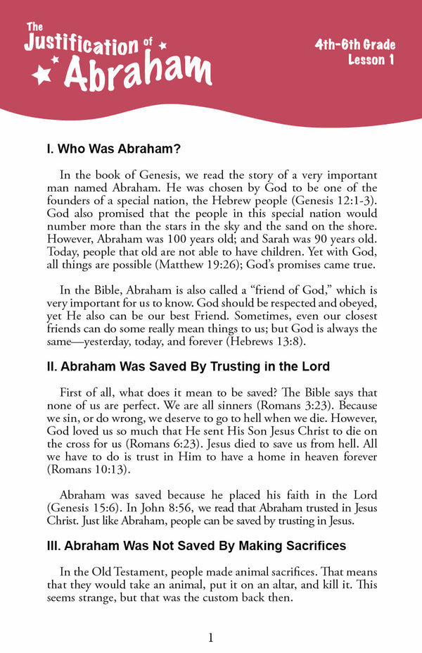 Stories of Salvation - Junior Workbook (Digital)