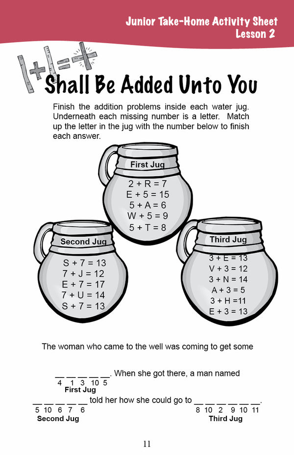 Stories of Salvation - Junior Workbook (Digital)