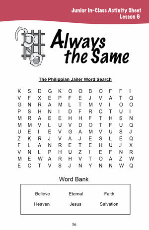 Stories of Salvation - Junior Workbook (Digital)