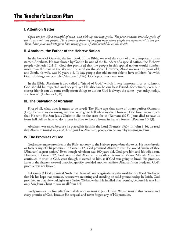 Stories of Salvation - Primary Teacher's Manual (Digital)