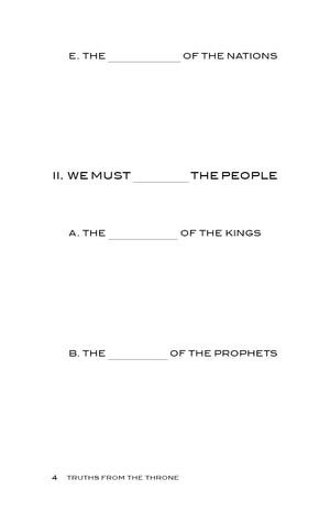 Truths from the Throne Student Edition