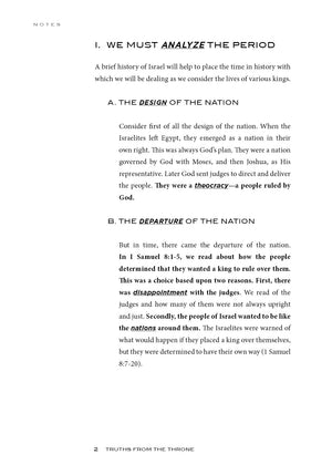 Truths from the Throne Teacher's Edition