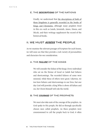 Truths from the Throne Teacher's Edition