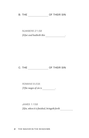 The Savior in the Shadows Student Edition