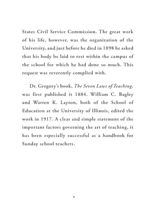 The Seven Laws of Teaching