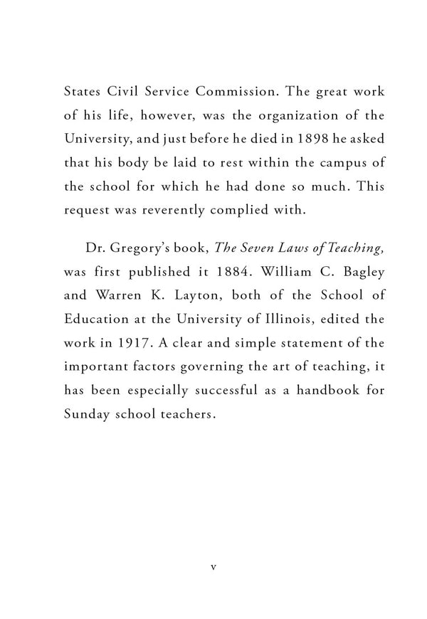 The Seven Laws of Teaching