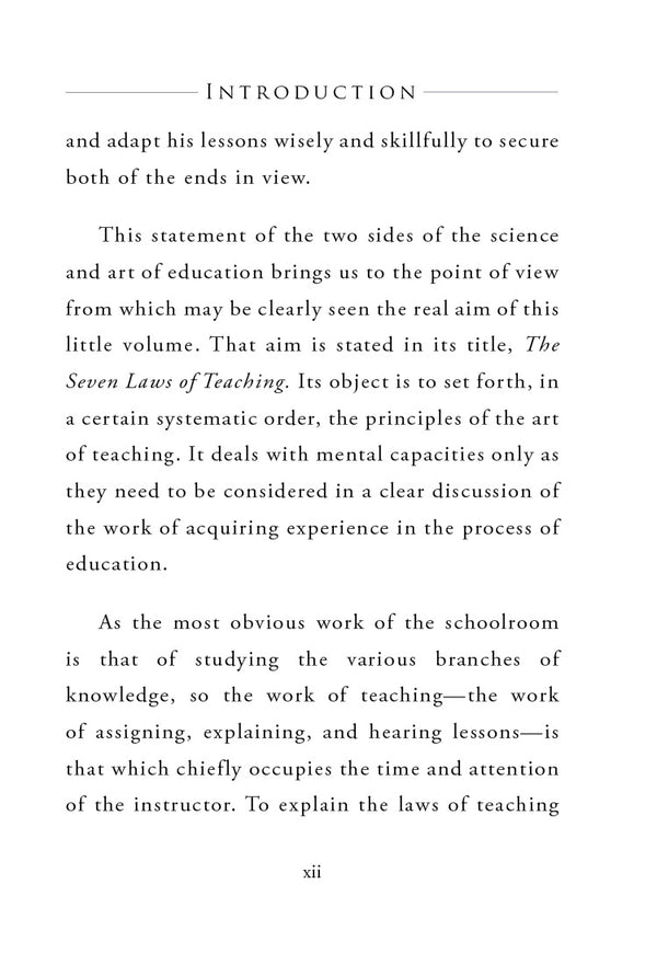 The Seven Laws of Teaching
