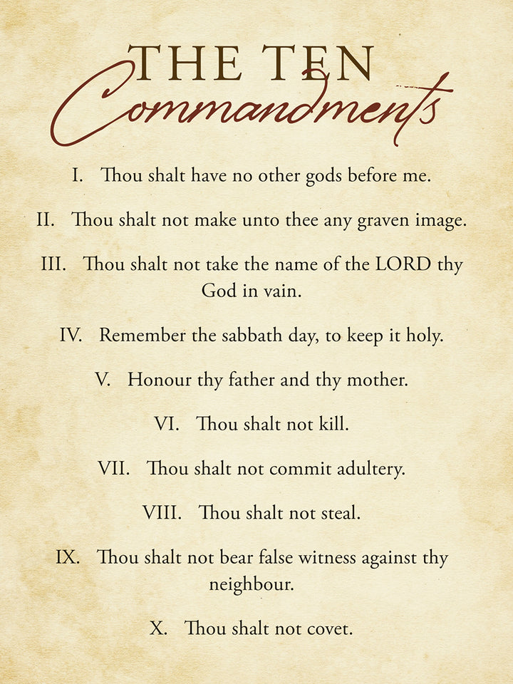 The Ten Commandments – North Valley Publications