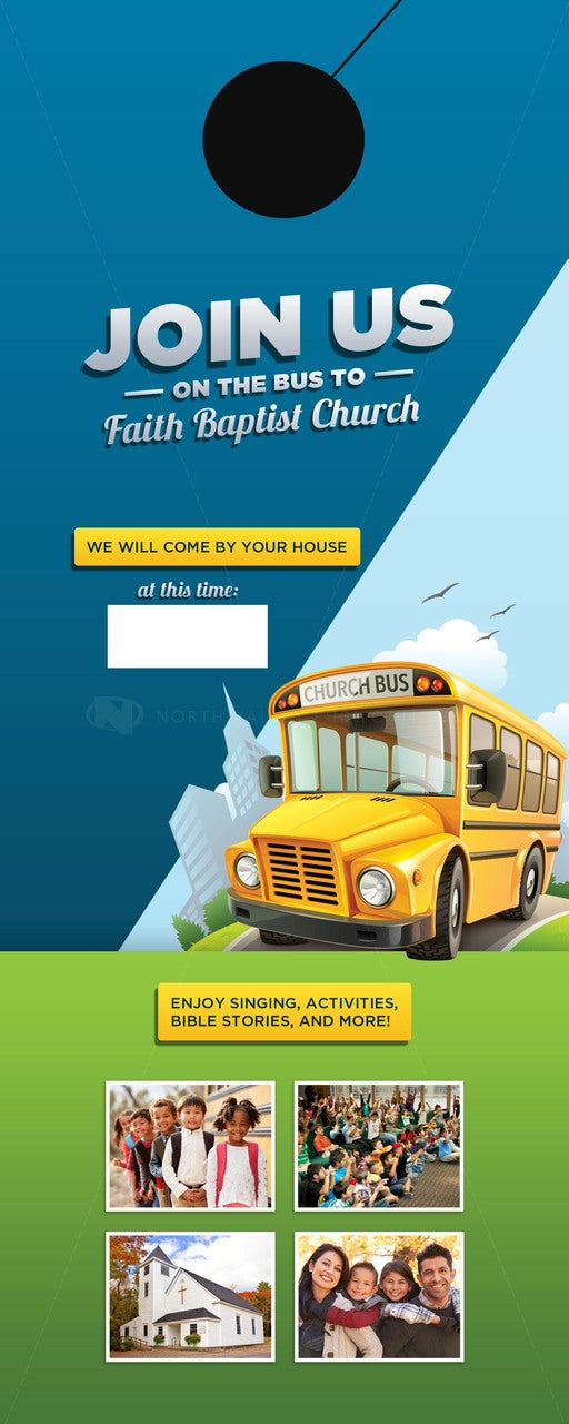 Bus Invitation (E) - Door Hanger