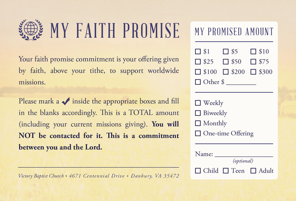 A Promise Card