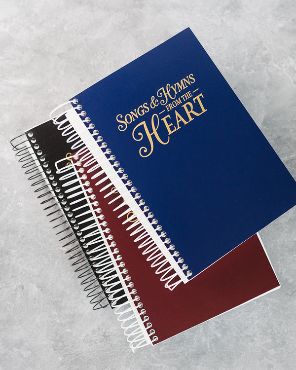 Songs & Hymns from the Heart - Navy Spiral Hymnal