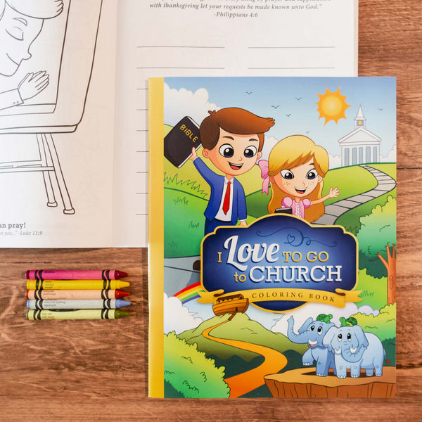 Coloring Book - I Love to Go to Church