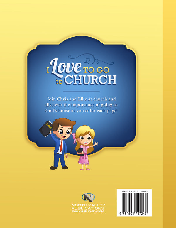 Coloring Book - I Love to Go to Church