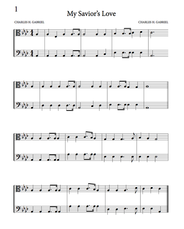Songs & Hymns from the Heart Orchestration: Viola, Cello, Bass, Bassoon, Trombone, Tuba