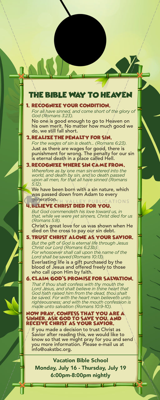 VBS Safari Theme - Door Hanger