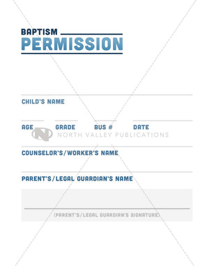 Baptism Booklet - English